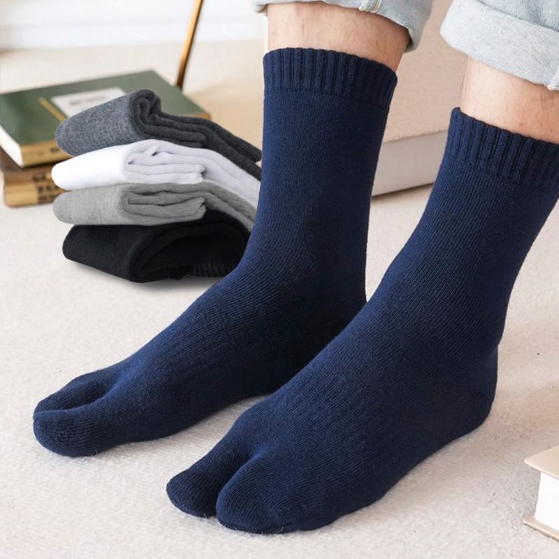 Herrensocken, Tabi-Socken, Baumwollsocken, Wintersocken, Socken mit geteilter Zehe