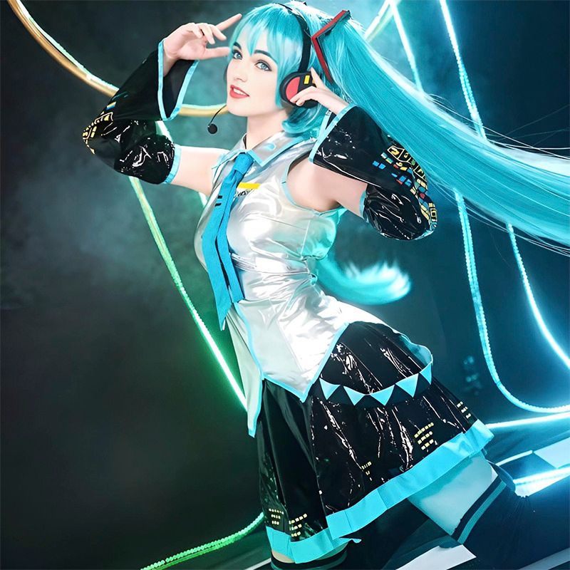 Miku Cosplay, Hatsune Miku Cosplay, Hatsune Miku Kostüm, Miku Cosplay-Kostüm