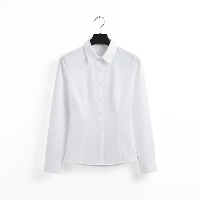 women blouse, women shirt, white blouse, work blouse, office blouse, slim fit blouse