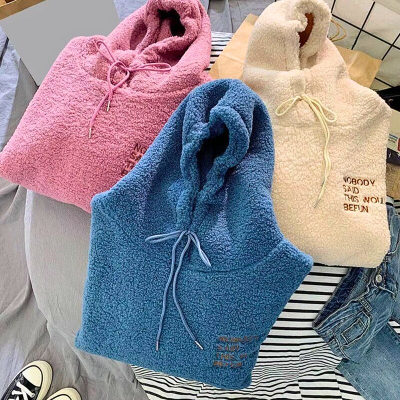 Damen-Hoodie, Fleece-Hoodie, locker geschnittener Hoodie
