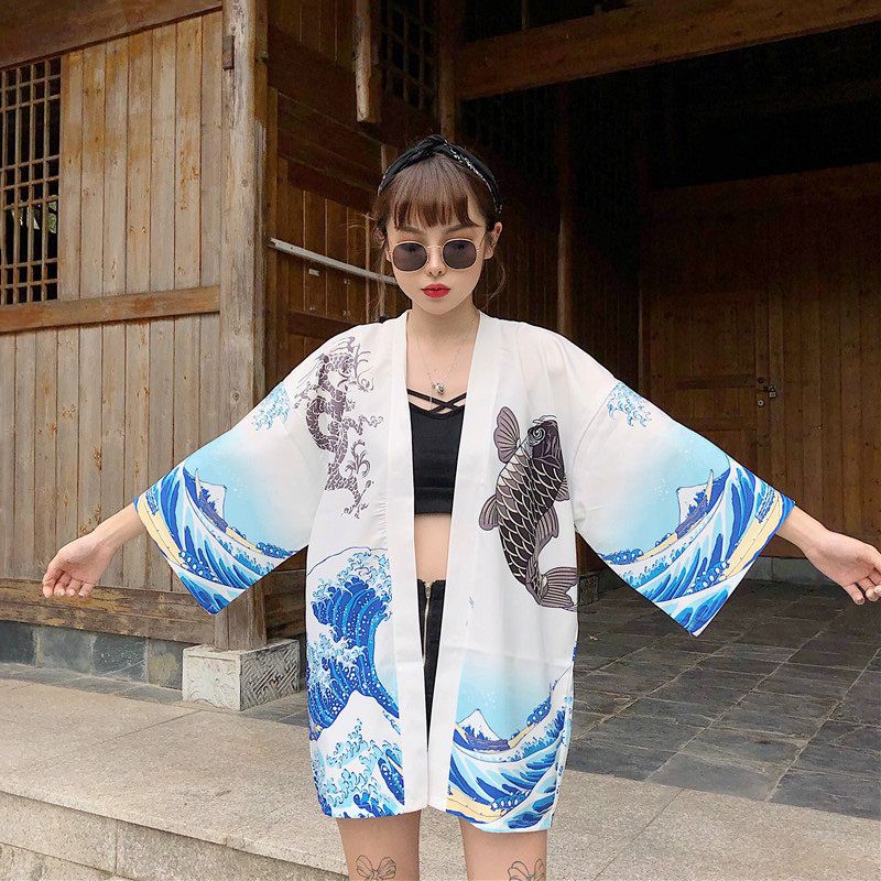 kimono shirt women, japanese kimono cardigan, japanese kimono blouse